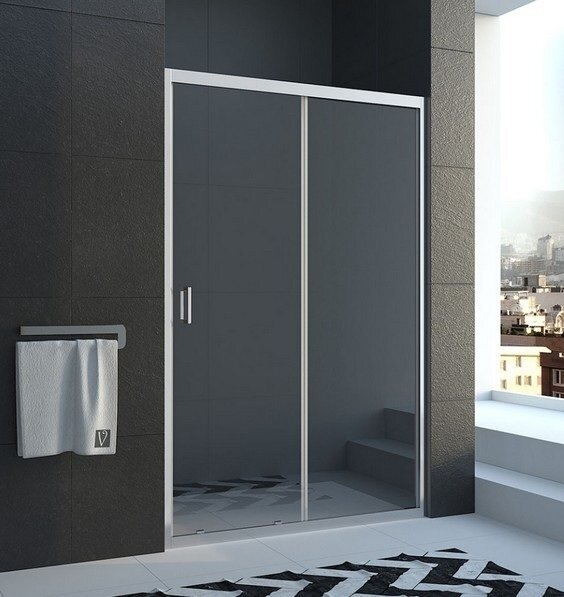 Душевая дверь Veconi Vianno 110х185 профиль хром стекло прозрачное VN46-110-01-C5