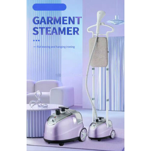 Отпариватель вертикальный парогенератор напольный для одеждыэлектрический2л2000Вт регулировка подачи пара с вешалкойплечиками 7777₽