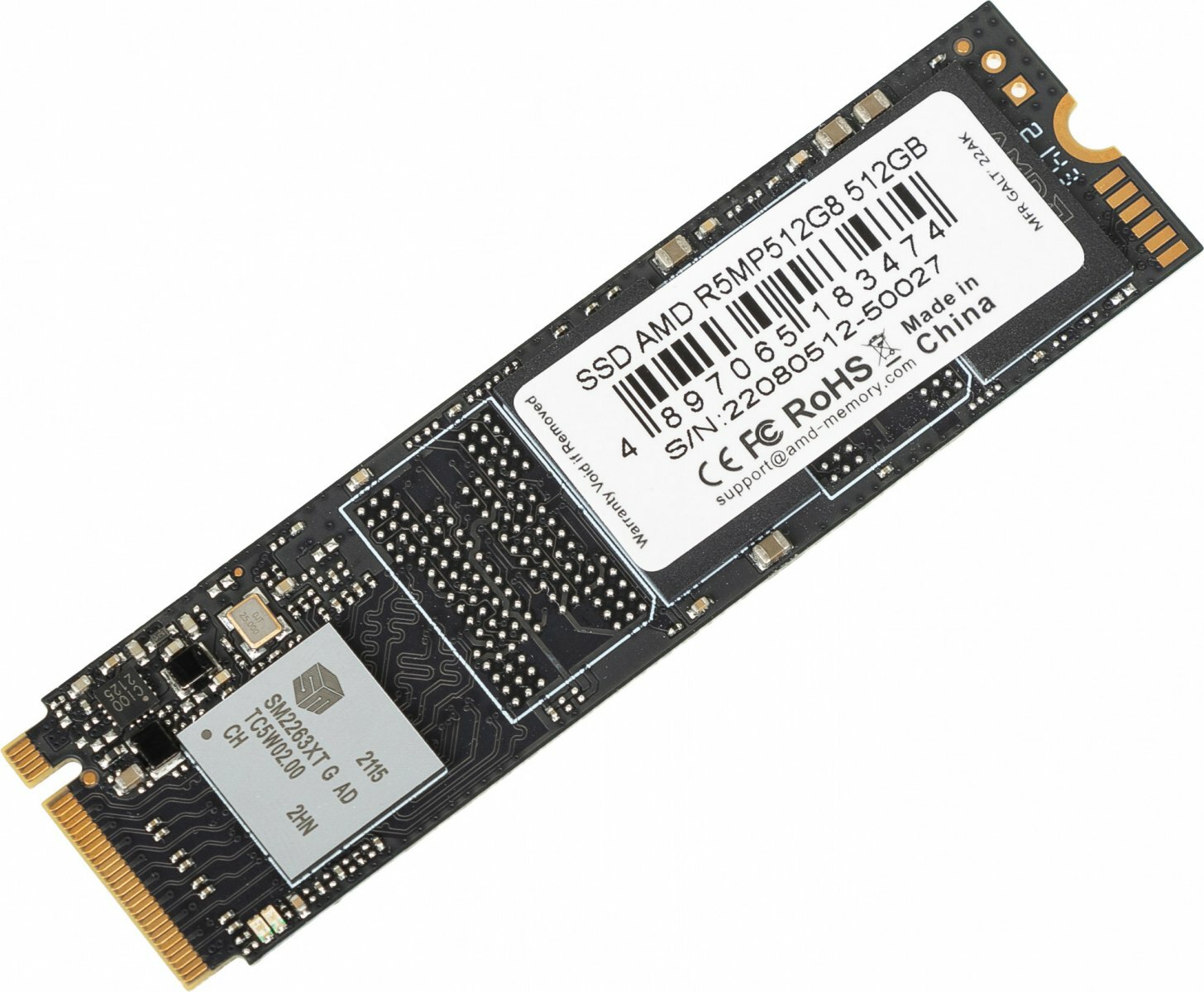 Накопитель SSD AMD M.2 R5 Series 512 Гб PCIe R5MP512G8 — фото 1