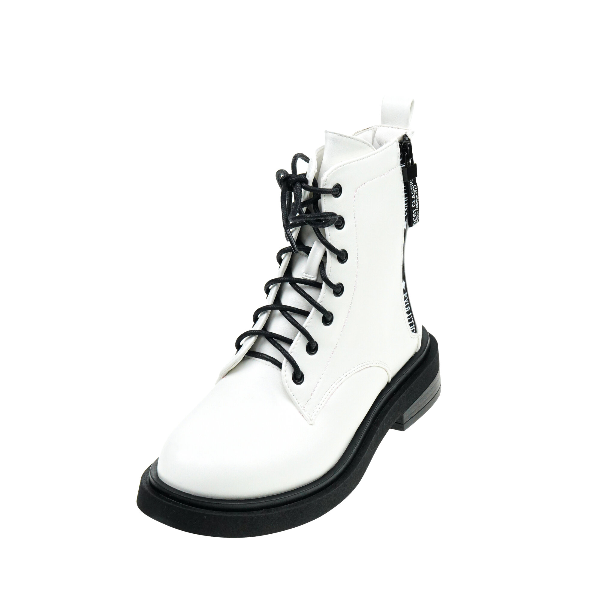 фото Полусапожки женские демисезонные белые, размер 39