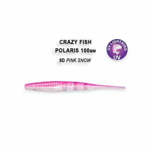 Приманка силиконовая Crazy Fish Polaris Floating 4' 10 см, 38-100-9d-6-F