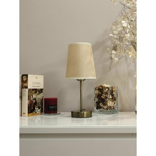 Лампа настольная 19087 AB бронзовый