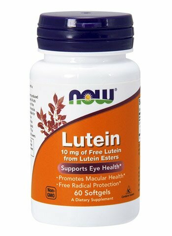 NOW Lutein 10 mg (60 гелевых капсул)