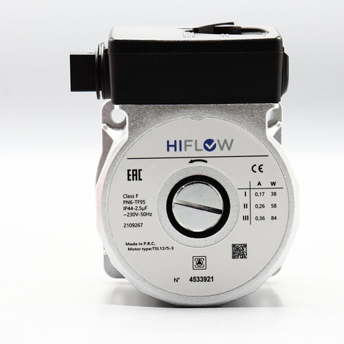 Насос циркуляционный без улитки HIFLOW 125 84W совместим с Wilo TSL 125-3C для котлов BOSCH BUDERUS вращение против часовой стрелки арт 87186481810 87186457900 5700₽