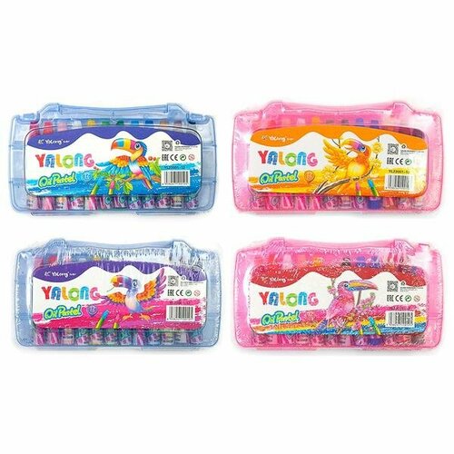 Пастель масляная YALONG 12 цветов шестигранные в пластиковой упаковке 400₽