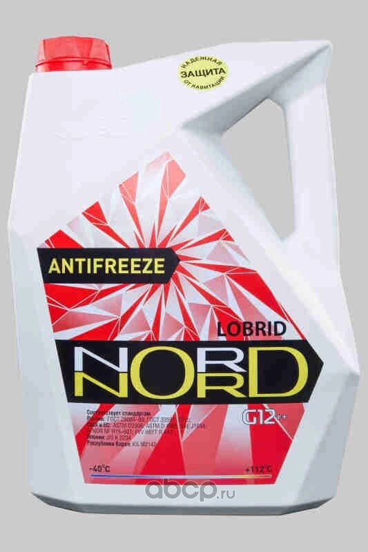 Антифриз NORD High Quality Antifreeze готовый -40C красный 10 кг nord NR 20485