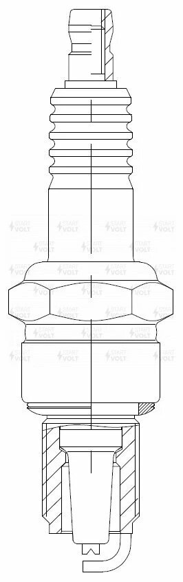 Свеча зажигания StartVolt VSP 0309 на ГАЗ/УАЗ с двиг. ЗМЗ-405/406/409