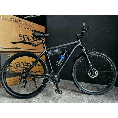 Велосипед 26 Richiesto алюминиевая рама 19 Горный Взрослый Подростковый черный матовый 25900₽