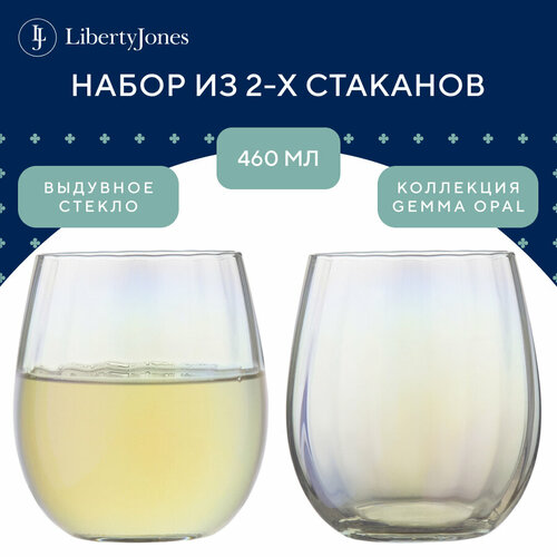 фото Набор стаканов для воды liberty jones gemma opal, 460 мл, 2 шт.