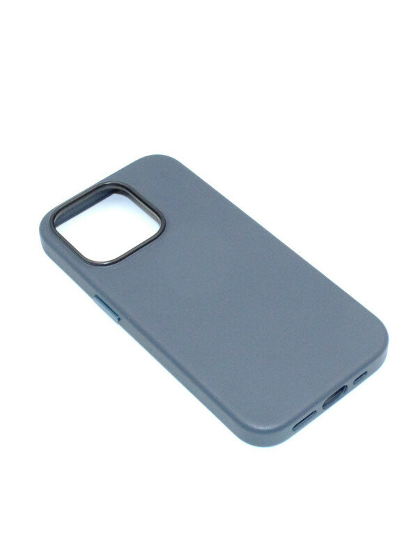 Чехол с MagSafe на iPhone 15 Pro Leather Collection-Темно Синий