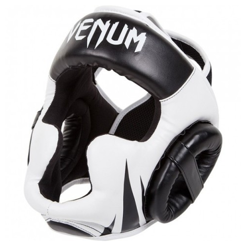 Шлем боксерский Venum Challenger 2.0 Black/White (One Size) шлем боксерский venum elite khaki black one size