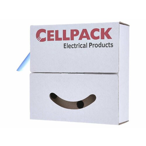 Тонкостенная термоусадочная трубка 12 / 4мм синяя SB 12-4 bl 8m – Cellpack – 127127 – 4010311013251