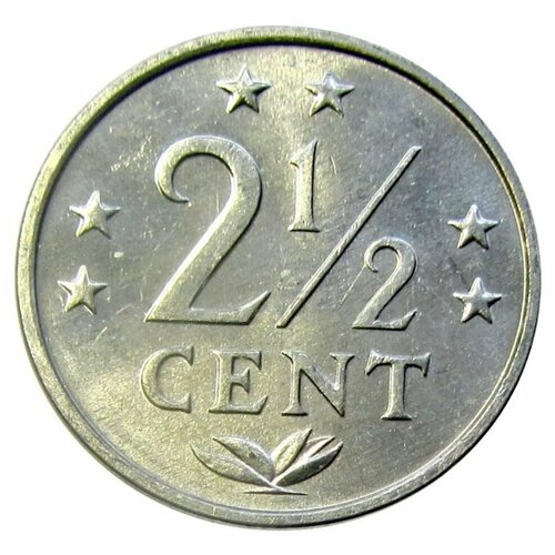 2 1/2 цента 1981 Нидерландские Антиллы, UNC нидерландские антильские острова 2 1 2 цента 1973 г