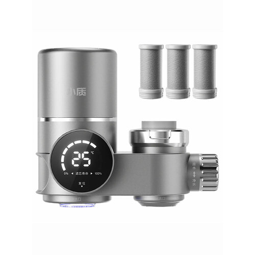 Фильтр-насадка на кран Xiaomi Xiaozhi Water Purifier With Intelligent Digital Display (LJ206) ( 3 картриджа в комплекте)