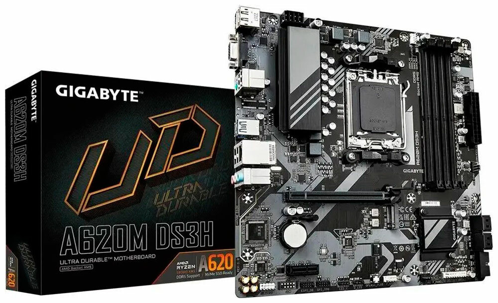 Материнская плата Gigabyte A620M DS3H (AM5, mATX)