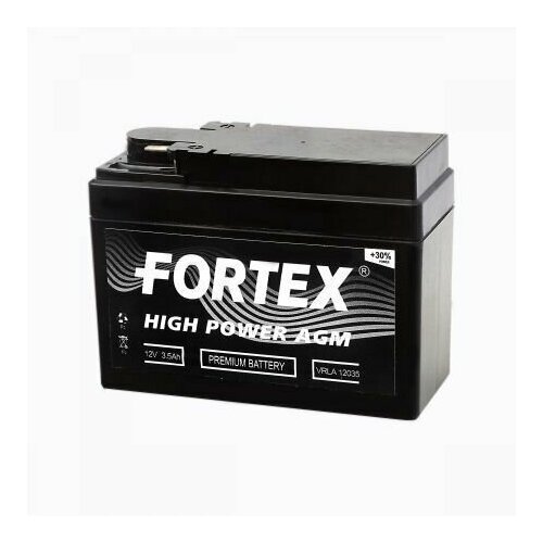 Аккумулятор Мото 12 В 3,5 А/ч о. п. Fortex AGM ток 50 114x49x84