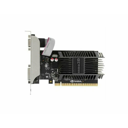 Видеокарта Inno3D GeForce GT710 Silent LP 1Гб GDDR364bit DVI HDMI VGA N710-1SDV-D3BX oem 447300₽
