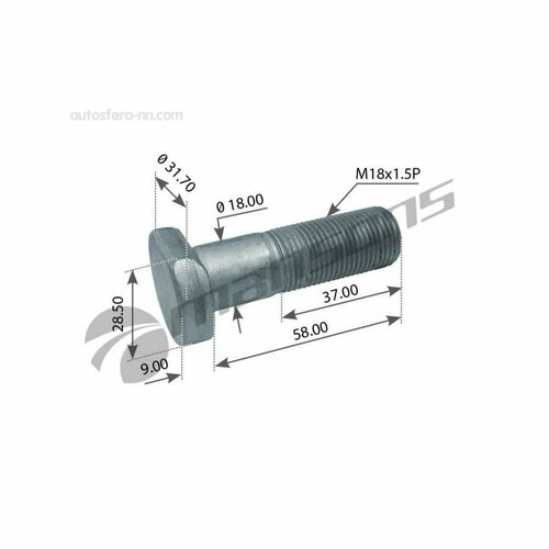 MANSONS 400601 Болт колесный