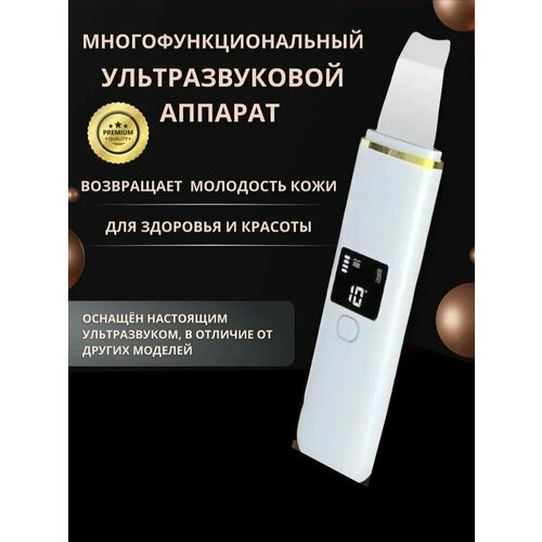 Косметологический ультразвуковой аппарат ULTRASONIC для глубокой очистки лица от прыщей и черных точек на носу уз скраббер прибор для пилинга и чистки пор подтяжки омоложения лечебная косметология 79000₽