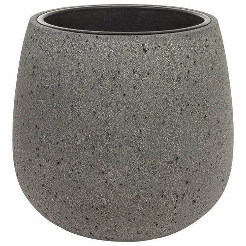 Nobilis Marco Напольный уличный большой вазон горшок кашпо для фикуса замиокулькаса пальмы D52хH50 серый