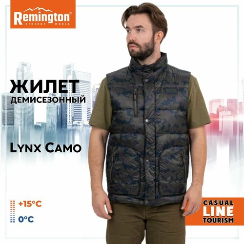 Жилет Remington Lynx Camo р. S UM1411-961 мужской повседневный жилет с двумя пуговицами новинка 2021 мужской жилет для отдыха высококачественный жилет для мужского костюма женский