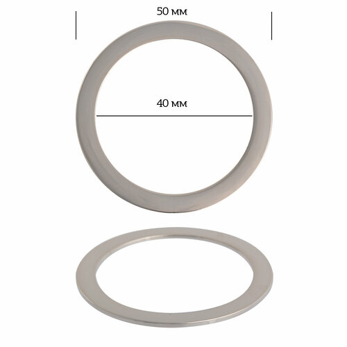 кольцо металл tby 3d13551 1 46мм внутр 40мм цв золото уп 10шт Кольцо металл TBY-2C1071.2 50мм (внутр. 40мм) цв. никель уп. 10шт