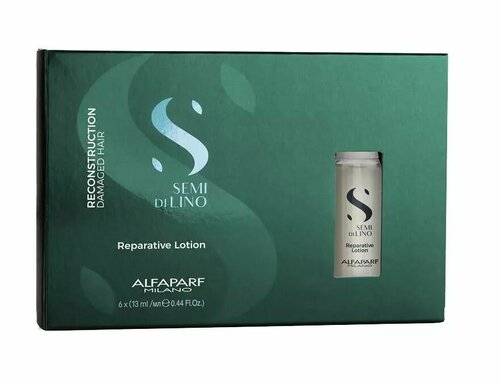 Alfaparf Milano Reconstruction Лосьон восстанавливающий структуру волос Reparative Lotion, 6 ампул*13 мл