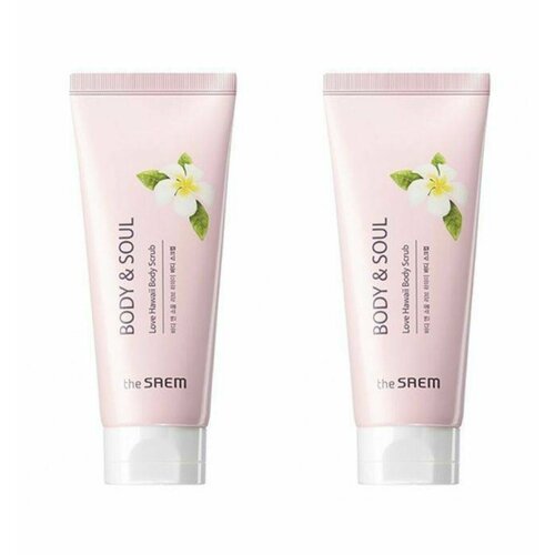 The Saem Body & Soul Love Hawaii Body Scrub Скраб для тела с экстрактом цветов гибискуса, 200 мл, 2 штуки.