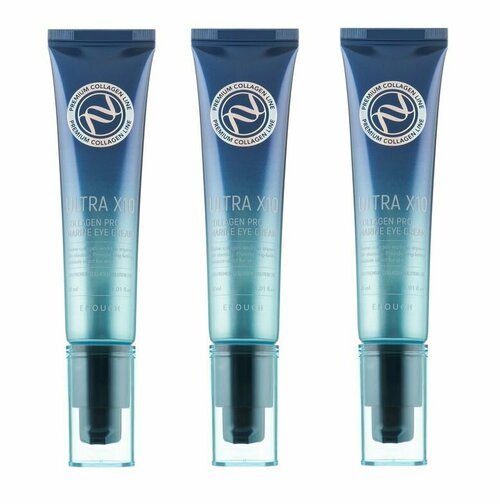 ENOUGH Крем для кожи вокруг глаз с коллагеном Premium Ultra X10 Collagen Pro Marine Eye Cream, 30 мл - 3 штуки