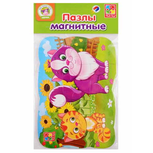 пазлы на магните vladi toys мои первые игры бегемот vt3205 57 Пазлы на магните Vladi Toys Мои первые игры Котик