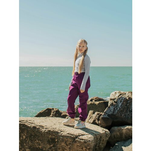 Брюки Stylish Amadeo размер 134, фиолетовый брюки stylish amadeo размер 134 фиолетовый