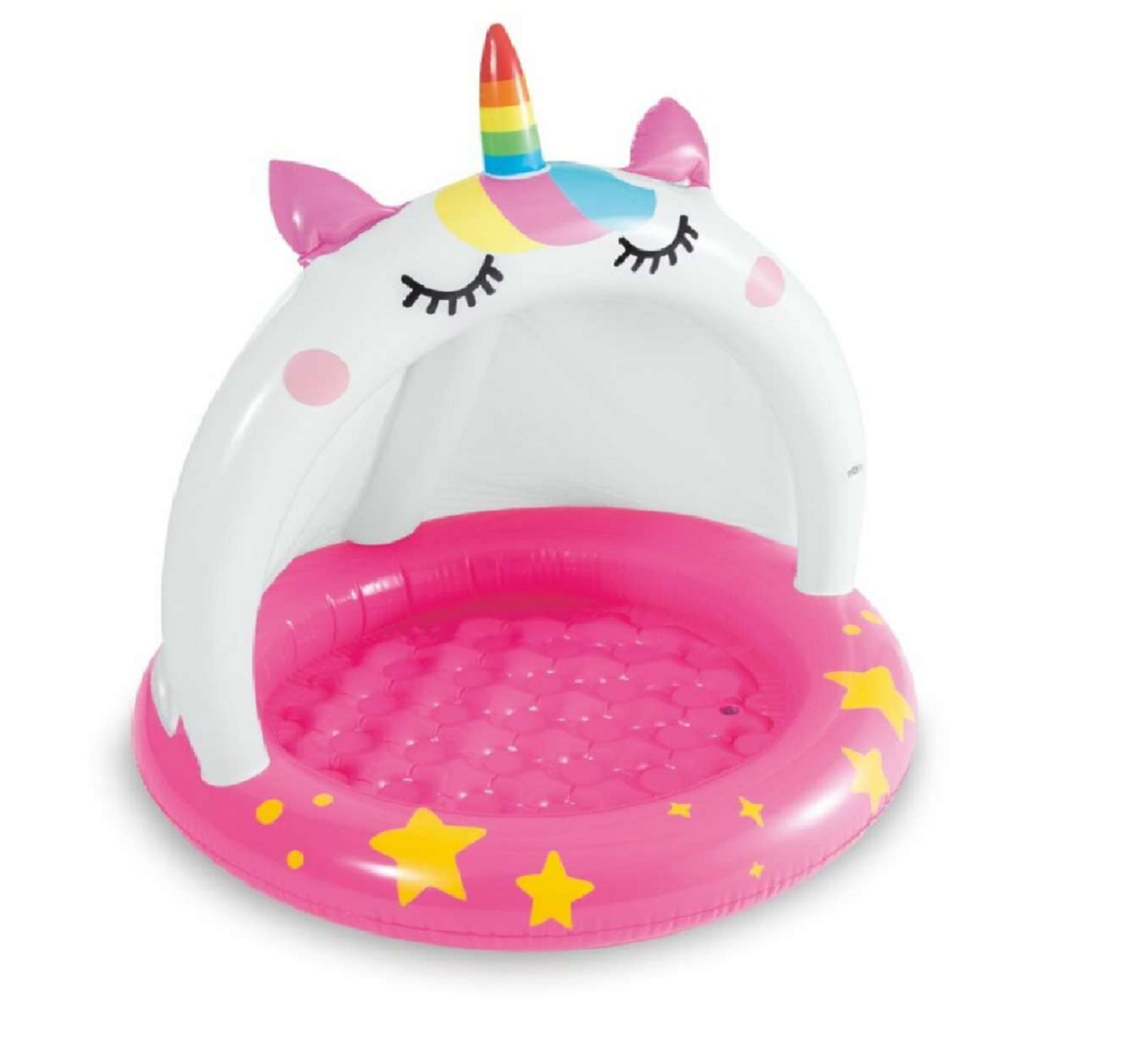 Детский бассейн с навесом 102 см, The magic unicorn Baby Pool Intex 58438 NP