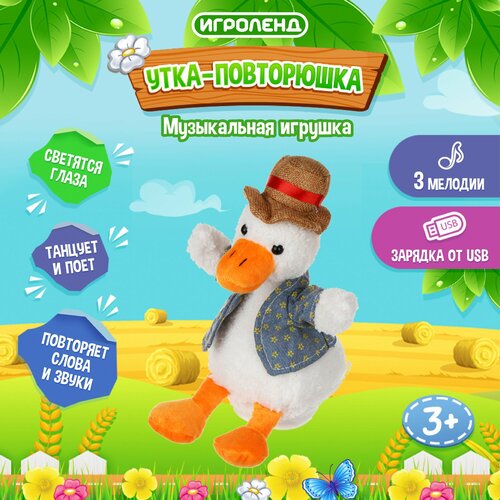 Игрушка музыкальная движение звук полиэстер USB 23 см 1059₽