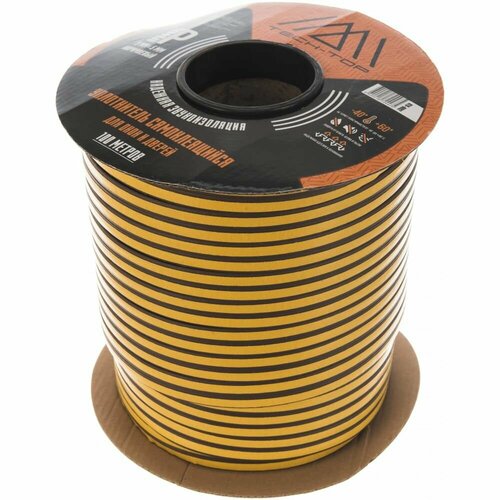 TECH-TOP уплотнитель P 9x5 ММ коричневый бухта 100 М 028-0002 53930