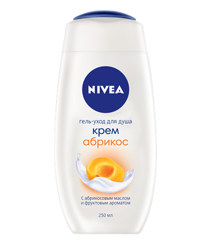 Гель-уход для душа крем абрикос Nivea/Нивея фл. 250мл (80745)