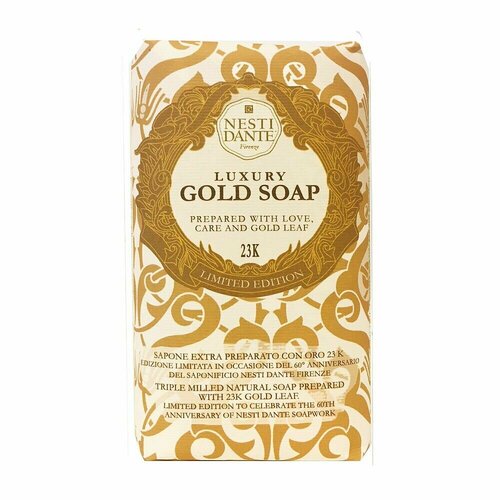 Мыло Nesti Dante ANNIVERSARY Юбилейное золотое / 60th Anniversary luxury gold soap 250 г