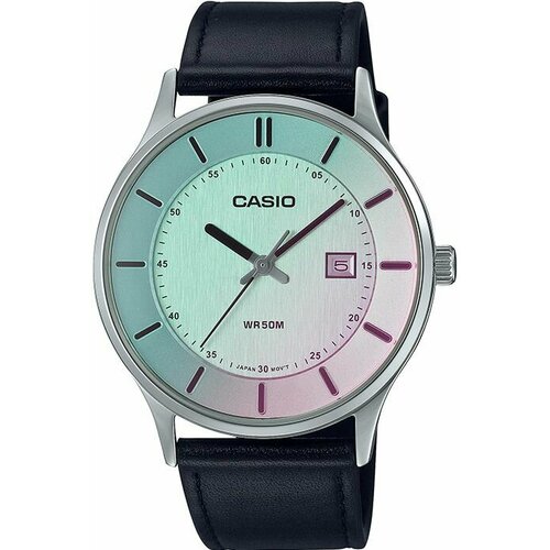 Наручные часы CASIO, голубой, черный наручные часы casio наручные часы casio mtp e605d 7e серебряный серый