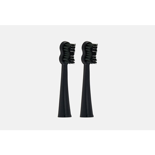 Сменные насадки для электрической звуковой зубной щетки megasmile, Sonic Black Whitening II Brush Heads black 2шт сменные насадки для электрической звуковой зубной щетки edel white sonic generation whitening brush heads 2 шт