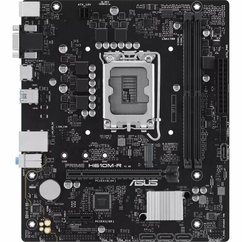 Материнская плата ASUS PRIME PRIME H610M-R-SI (LGA1700/H610/2xDDR5/mATX/HDMI, DVI, VGA) (PRIME H610M-R-SI) материнская плата asus prime z690m plus d4 lga1700 z690 4хddr4 vga hdmi dvi dp matx 967310