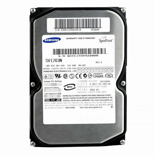 Жесткий Диск Samsung SV1203N 120Gb IDE 35 HDD 5225₽