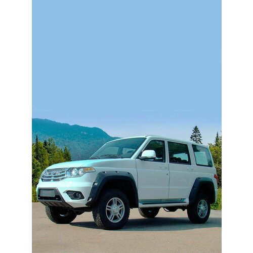 Расширители арок УАЗ-Патриот с 16г. 160мм (с уплотнителем) 1 бак тиснение , глянец(316300-4714018-10)