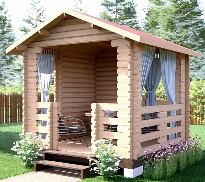 фото Дачные беседки «Дом для Вас» 3,0х3,0 м Летница