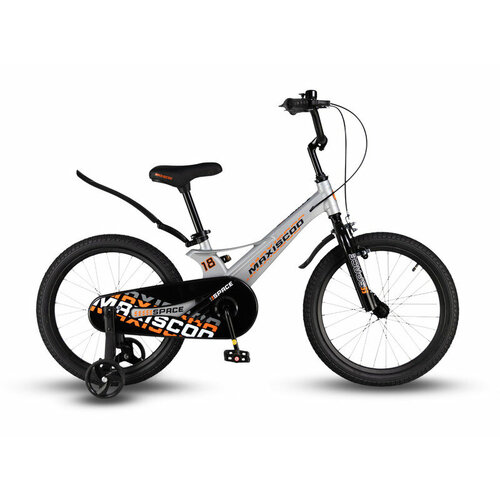 Детский велосипед Maxiscoo Space Стандарт 18 год 2024 цвет Серебристый 17135₽