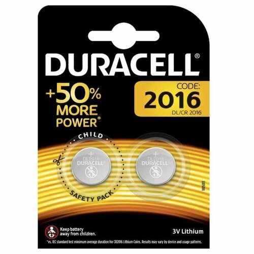 Батарейки Duracell CR2016/2BL (CR2016/2BL) (2 шт./бл) батарея duracell cr2016 2bl