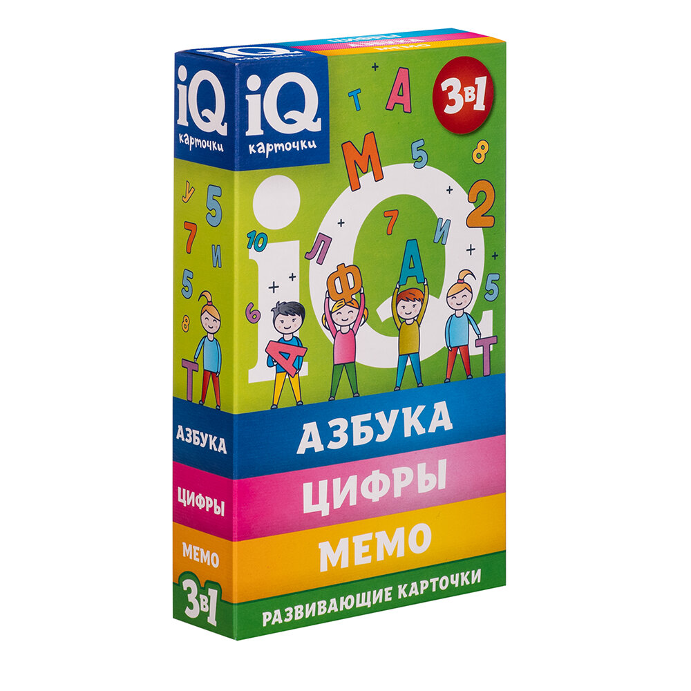 DREAM MAKERS Игра детская настольная «IQ Карточки 3 в 1»