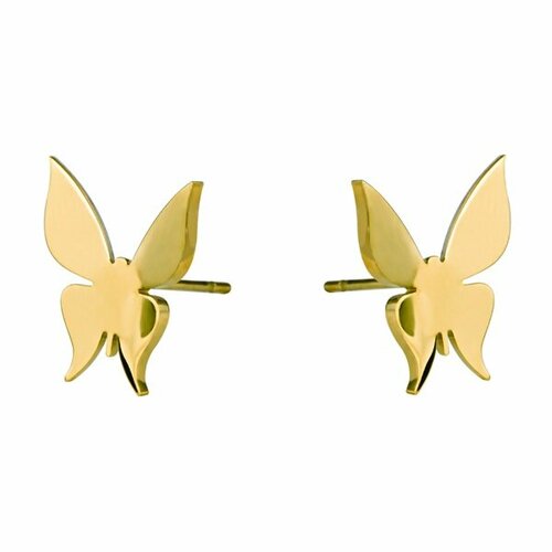 Серьги пусеты PARURE, желтый, золотой