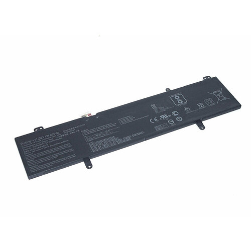 Аккумуляторная батарея для ноутбука Asus S410UA (B31N1707) 11.52V 3650mAh черная аккумулятор b31n1707 для asus a411uf s4100ua vivobook s14 s410ua 14 x411qa