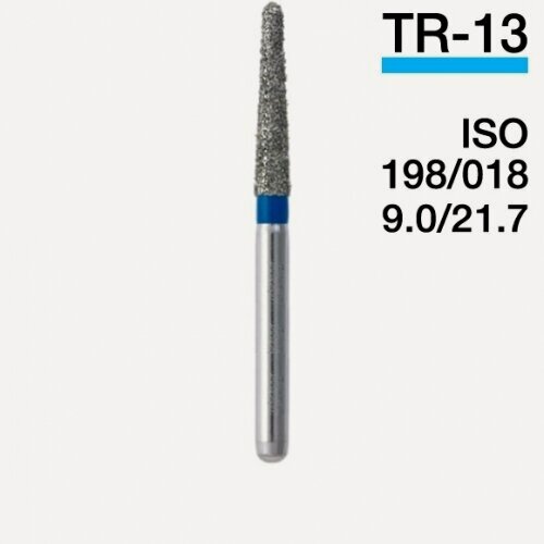 Изображение товара Боры TR- Конусообразный , закругленный кончик .(10 ШТ) применяется в стоматологии . Incidental