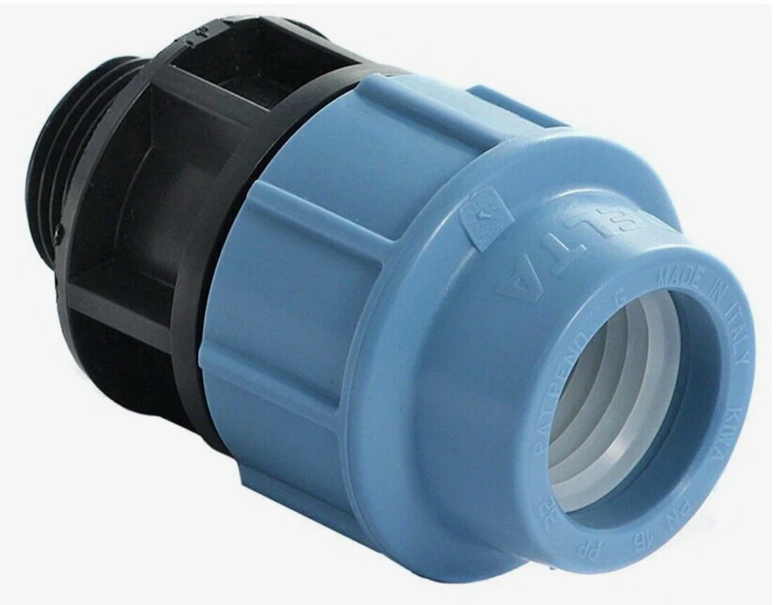 фото Соединитель 32 х 1" НР ПНД пластик Unidelta