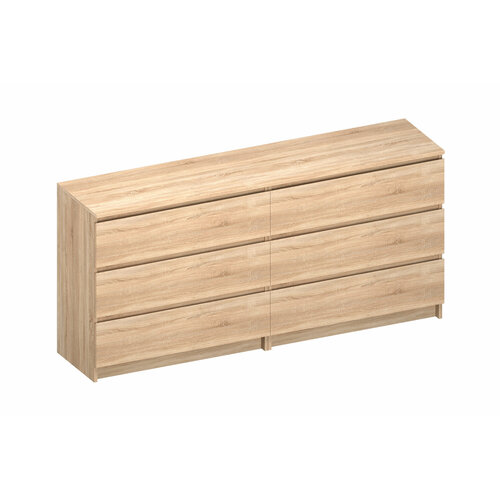 Комод Боровичи-Мебель Лотос 283 дуб сонома 161x385x77 см 12590₽